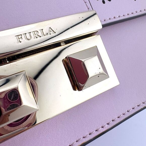 Lilac Furla Shoulder / Crossbody Bag EUC RARE - Picture 5 of 14